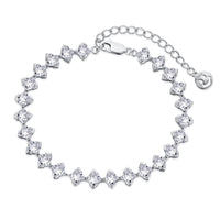 [Perlaura Jewelry ]0.5 Carat Ornate Princess Cut Daily Bracelet
