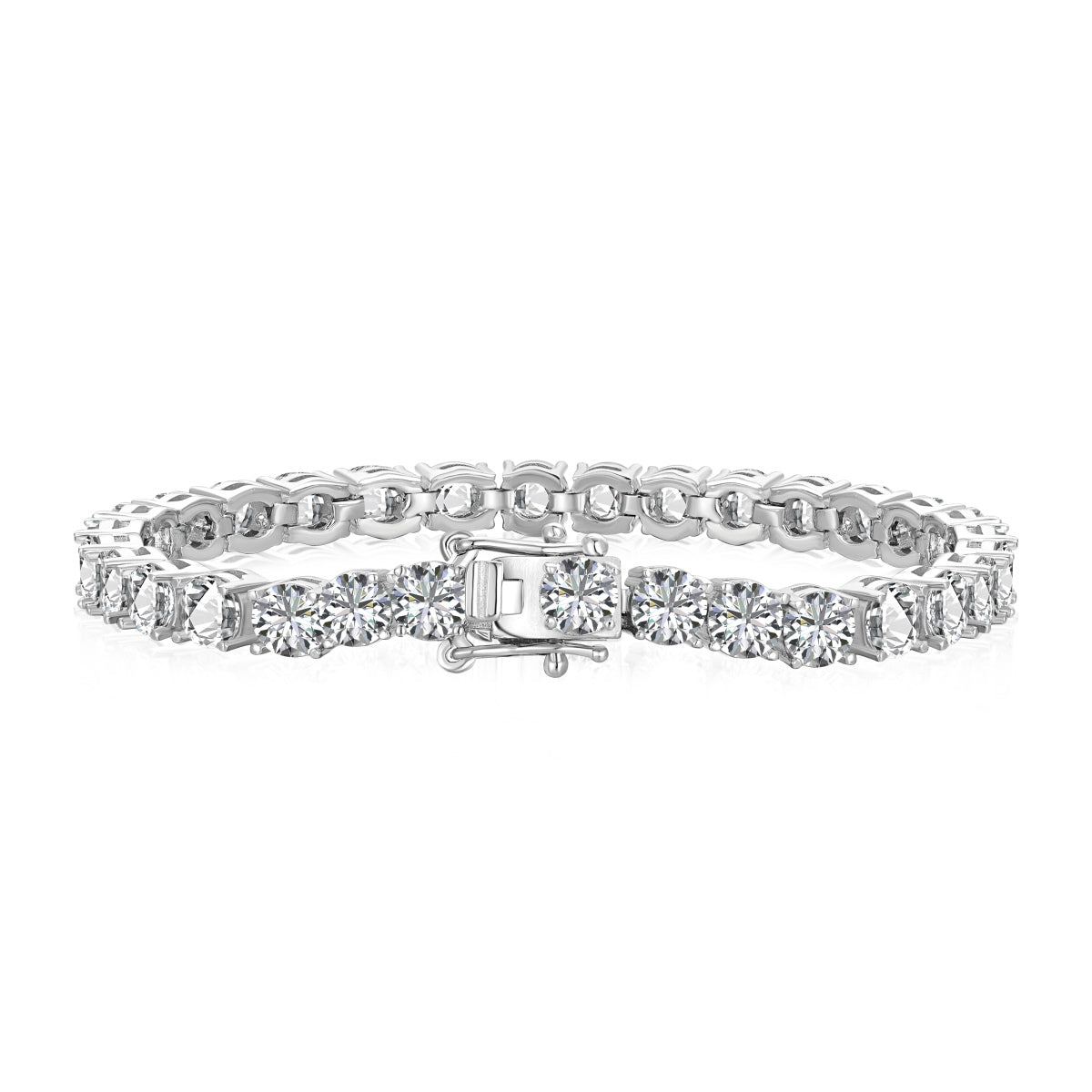 [Polaidi Jewelry]Ornate Sparkling Round Cut Wedding Bracelet