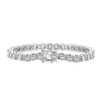 [Perlaura Jewelry ]Ornate Sparkling Round Cut Wedding Bracelet