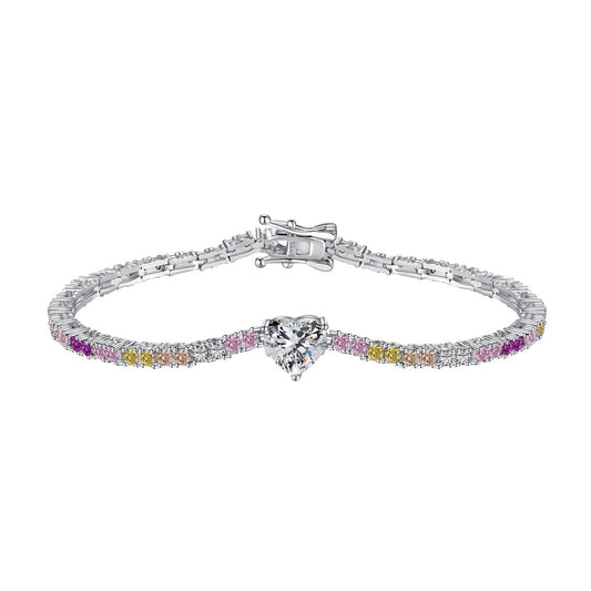 [Polaidi Jewelry]Delicate Romantic Heart Shape Lover Bracelet