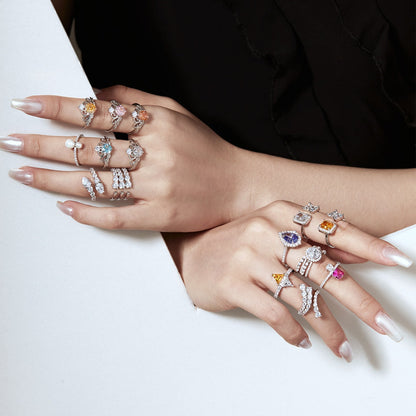 [Polaidi Jewelry]Unique Vivid Snake Shape Daily Ring