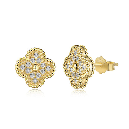 [Polaidi Jewelry]Four Leaf Clover Fashion Earrings