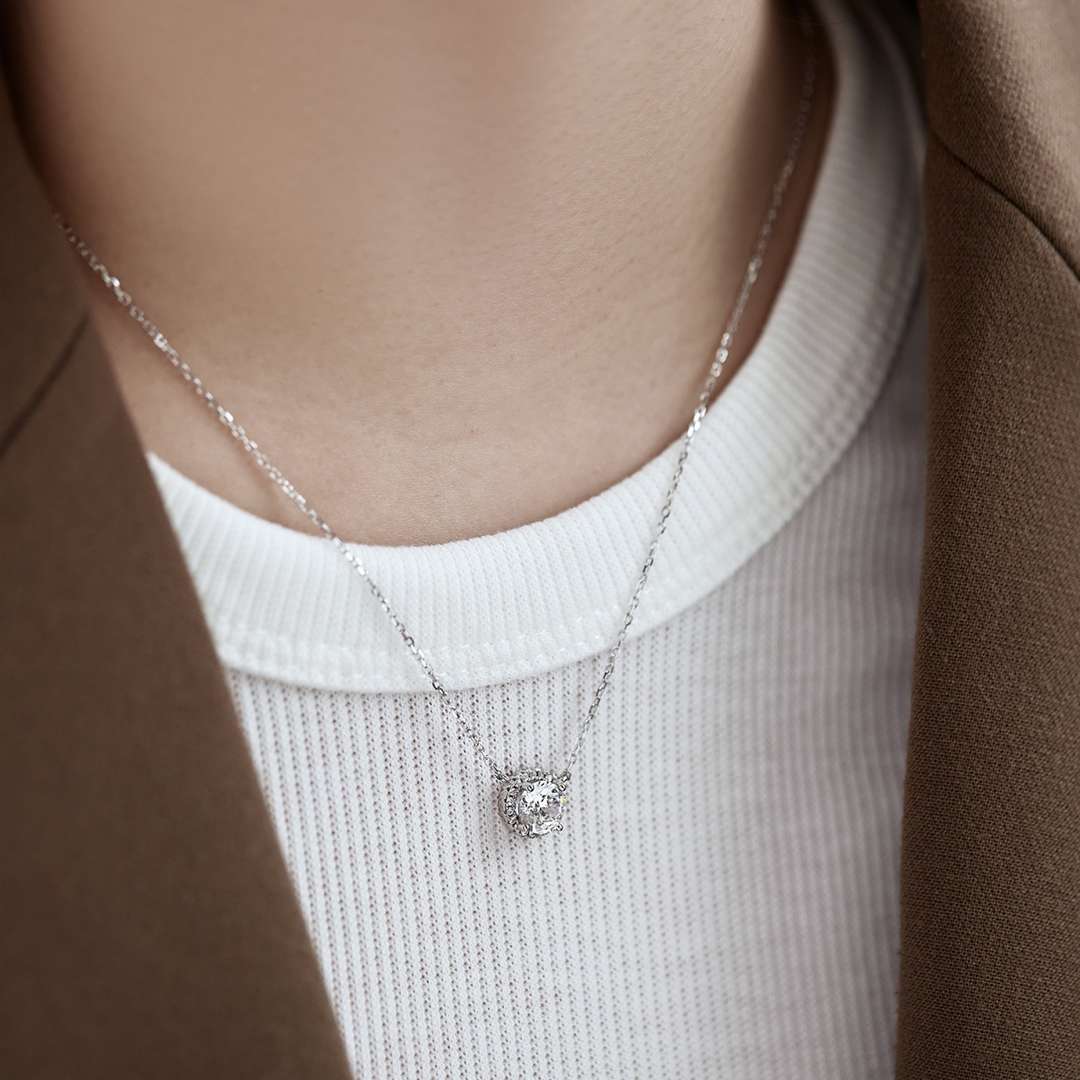 [Polaidi Jewelry]Luxurious Round Cut Necklace