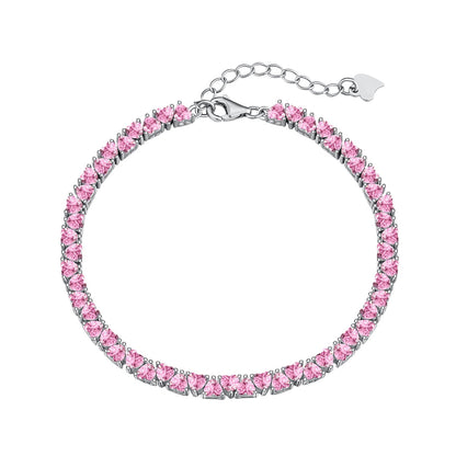 [Polaidi Jewelry]Dazzling Romantic Heart Shape Lover Bracelet