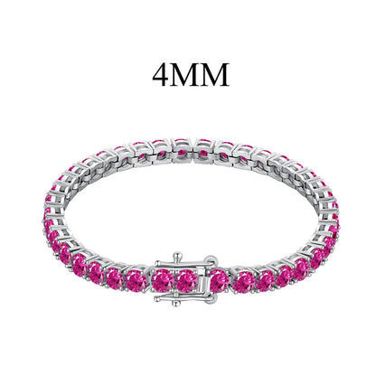 [Polaidi Jewelry]Radiant Colorful Round Cut Party Bracelet