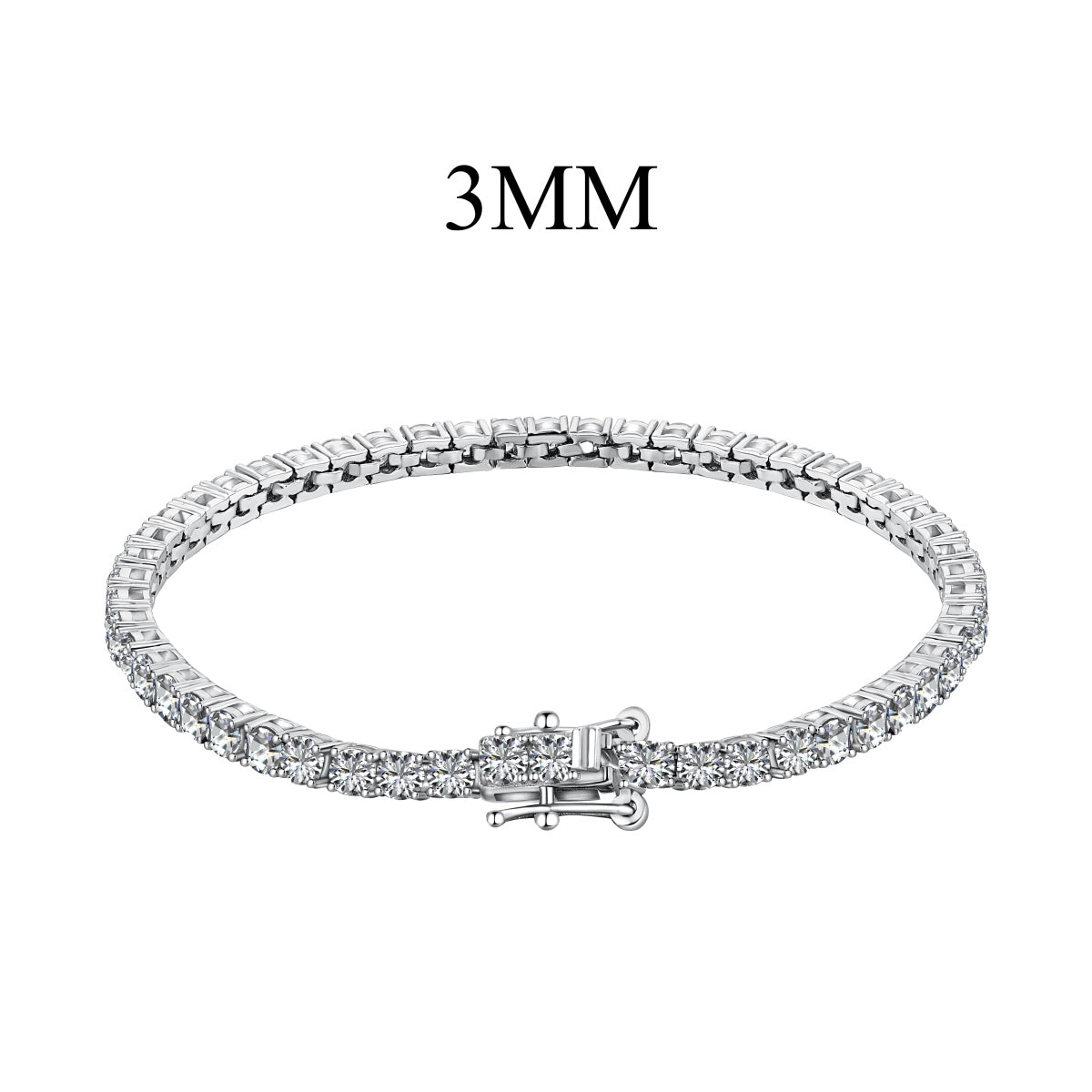 [Polaidi Jewelry]Radiant Colorful Round Cut Party Bracelet