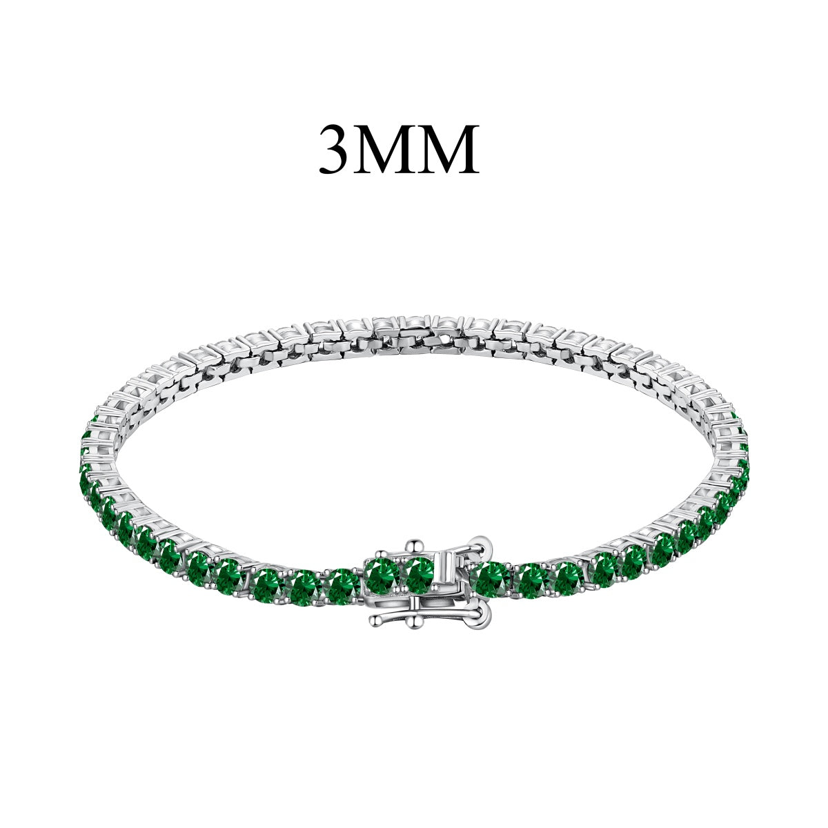 [Polaidi Jewelry]Radiant Colorful Round Cut Party Bracelet