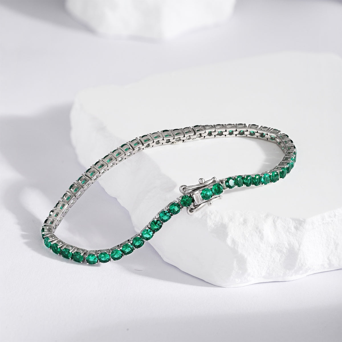 [Polaidi Jewelry]Radiant Colorful Round Cut Party Bracelet