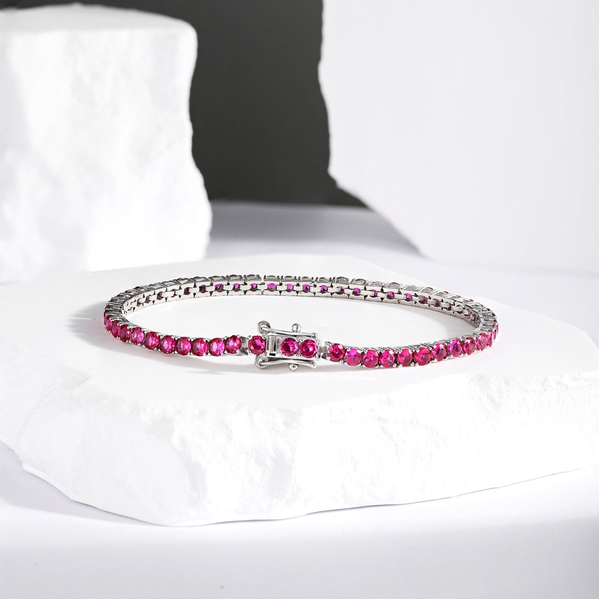 [Polaidi Jewelry]Radiant Colorful Round Cut Party Bracelet