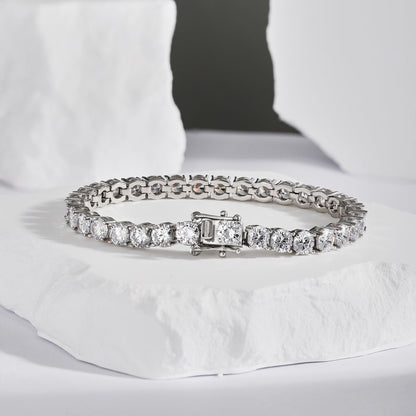 [Polaidi Jewelry]Ornate Sparkling Round Cut Wedding Bracelet