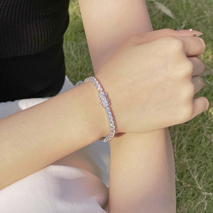 [Polaidi Jewelry]Radiant Colorful Round Cut Party Bracelet