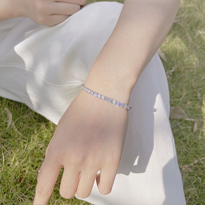 [Polaidi Jewelry]Radiant Colorful Round Cut Party Bracelet