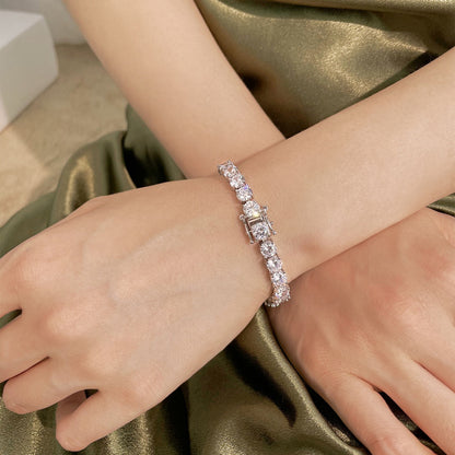 [Polaidi Jewelry]0.75 Carat Dazzling Round Cut Wedding Bracelet