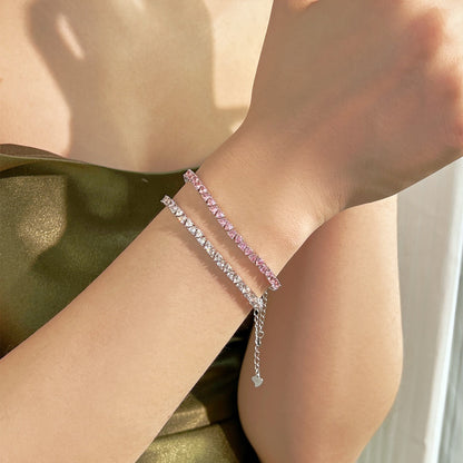 [Polaidi Jewelry]Dazzling Romantic Heart Shape Lover Bracelet