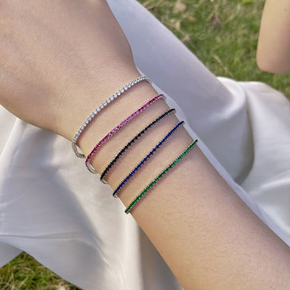 [Polaidi Jewelry]Radiant Colorful Round Cut Party Bracelet