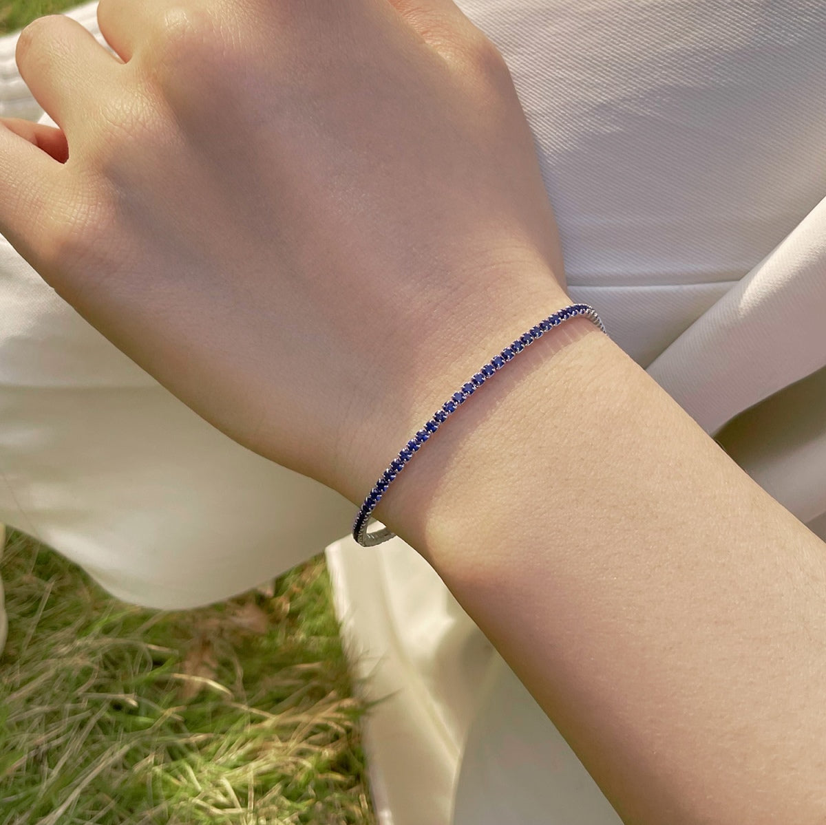[Polaidi Jewelry]Radiant Colorful Round Cut Party Bracelet
