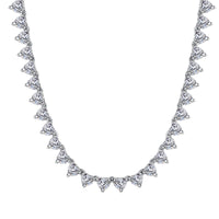 [Perlaura Jewelry ]Ornate Heart Cut Tennis Necklace