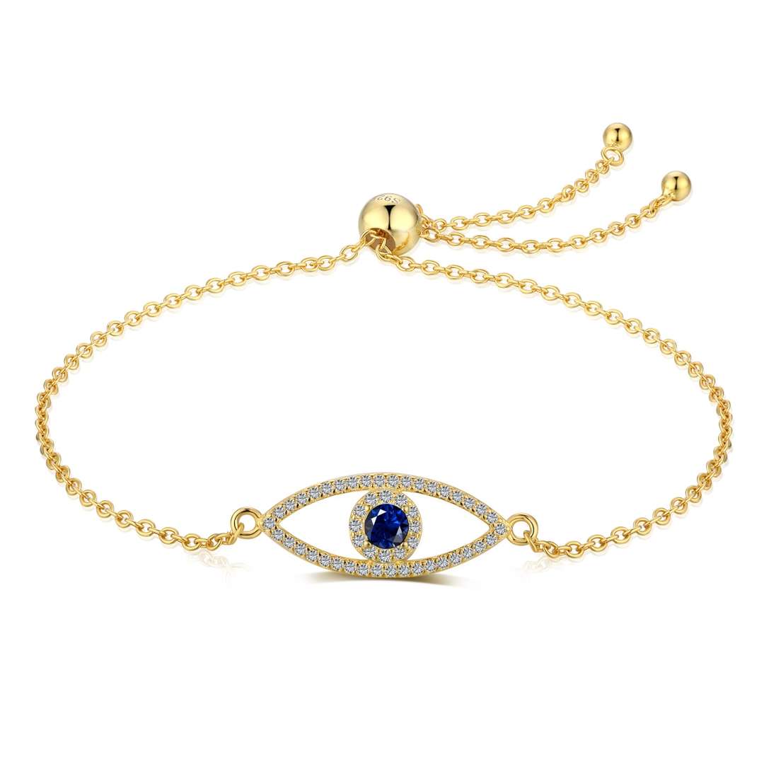 [Polaidi Jewelry]Devil's Eye Hollow Design Bracelet