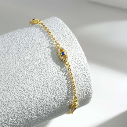 [Polaidi Jewelry]Evil Eye Shape Pendent Necklace