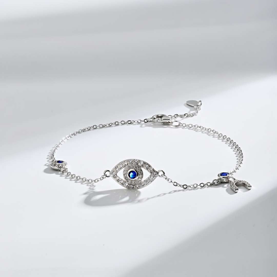 [Polaidi Jewelry]Dainty Eye Shape Necklace