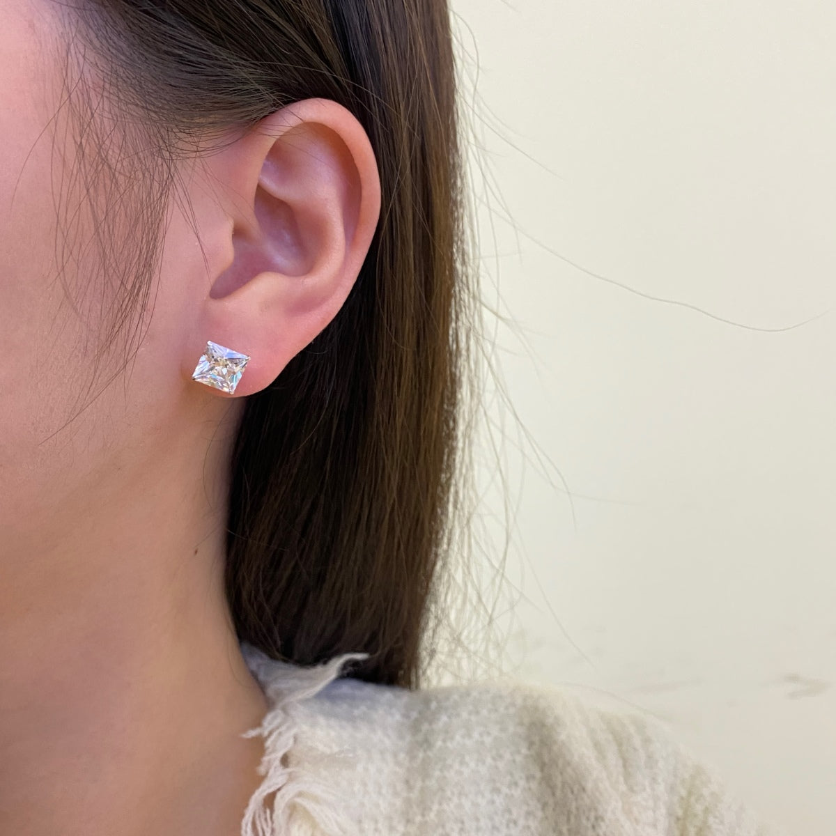 [Polaidi Jewelry]Ornate Square Shape Earrings