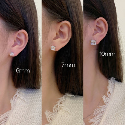 [Polaidi Jewelry]Delicate Square Shape Earrings