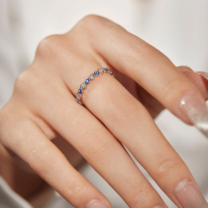 [Polaidi Jewelry]Radiant Colorful Round Shape Daily Ring