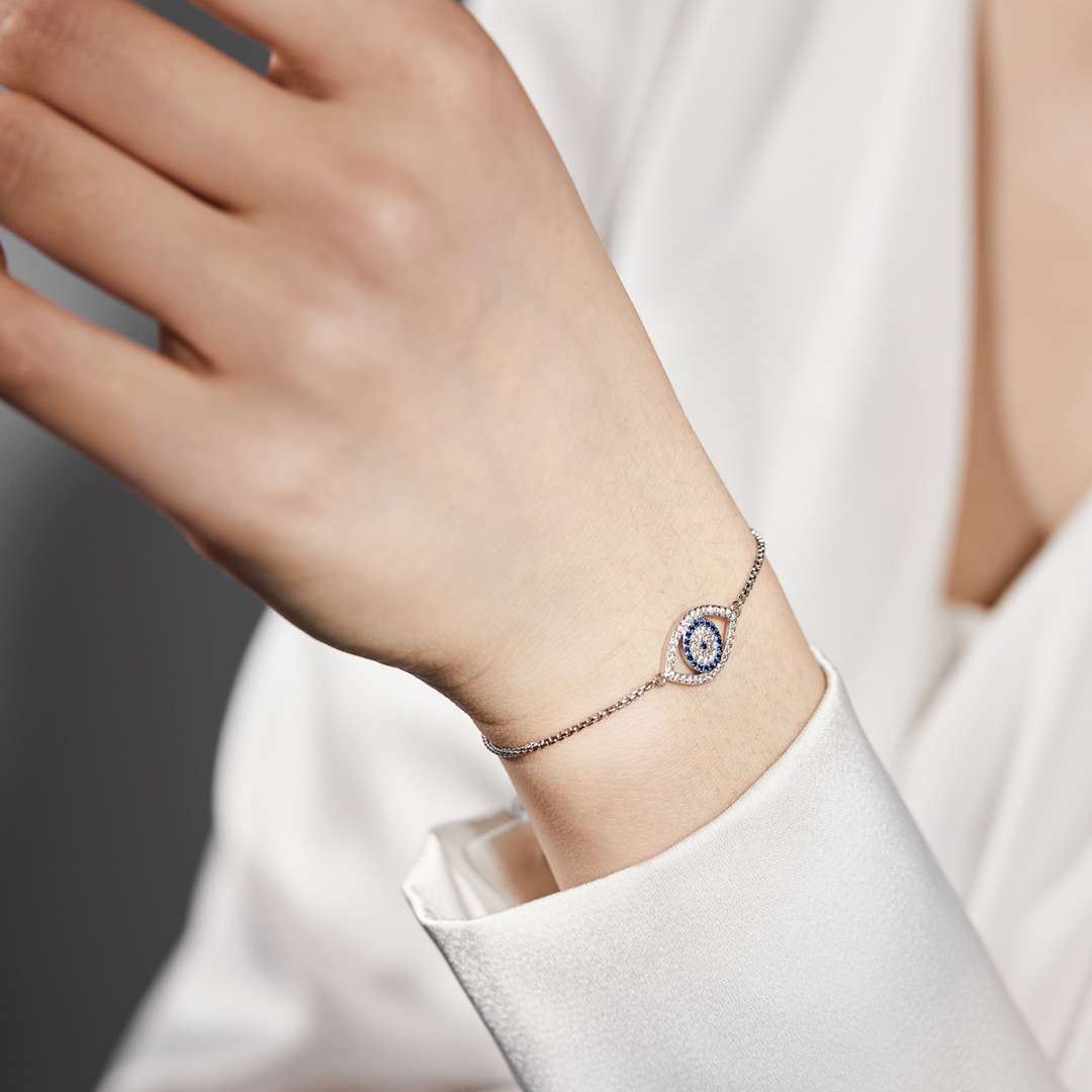 [Polaidi Jewelry]Dazzling Eye Shape Necklace