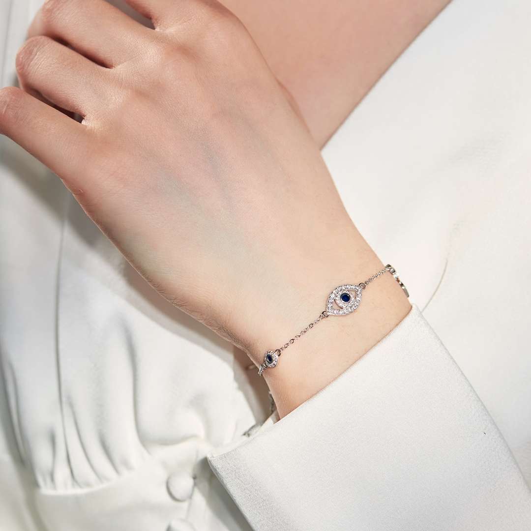 [Polaidi Jewelry]Dainty Eye Shape Necklace