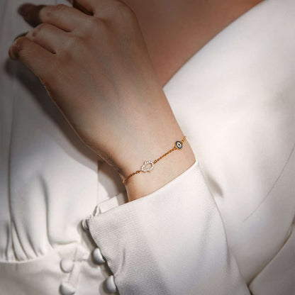 [Polaidi Jewelry]Gost Shape & Round Shape Necklace