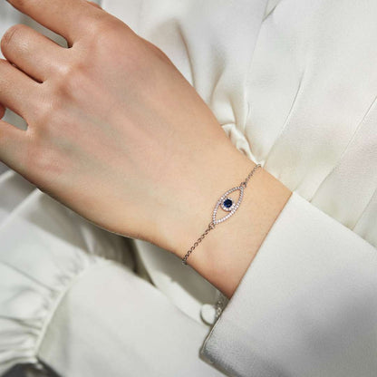 [Polaidi Jewelry]Devil's Eye Hollow Design Bracelet