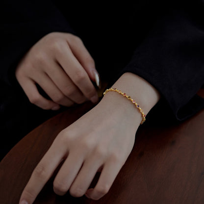 [Polaidi Jewelry]Sparkling Exquisite Round Cut Party Bracelet