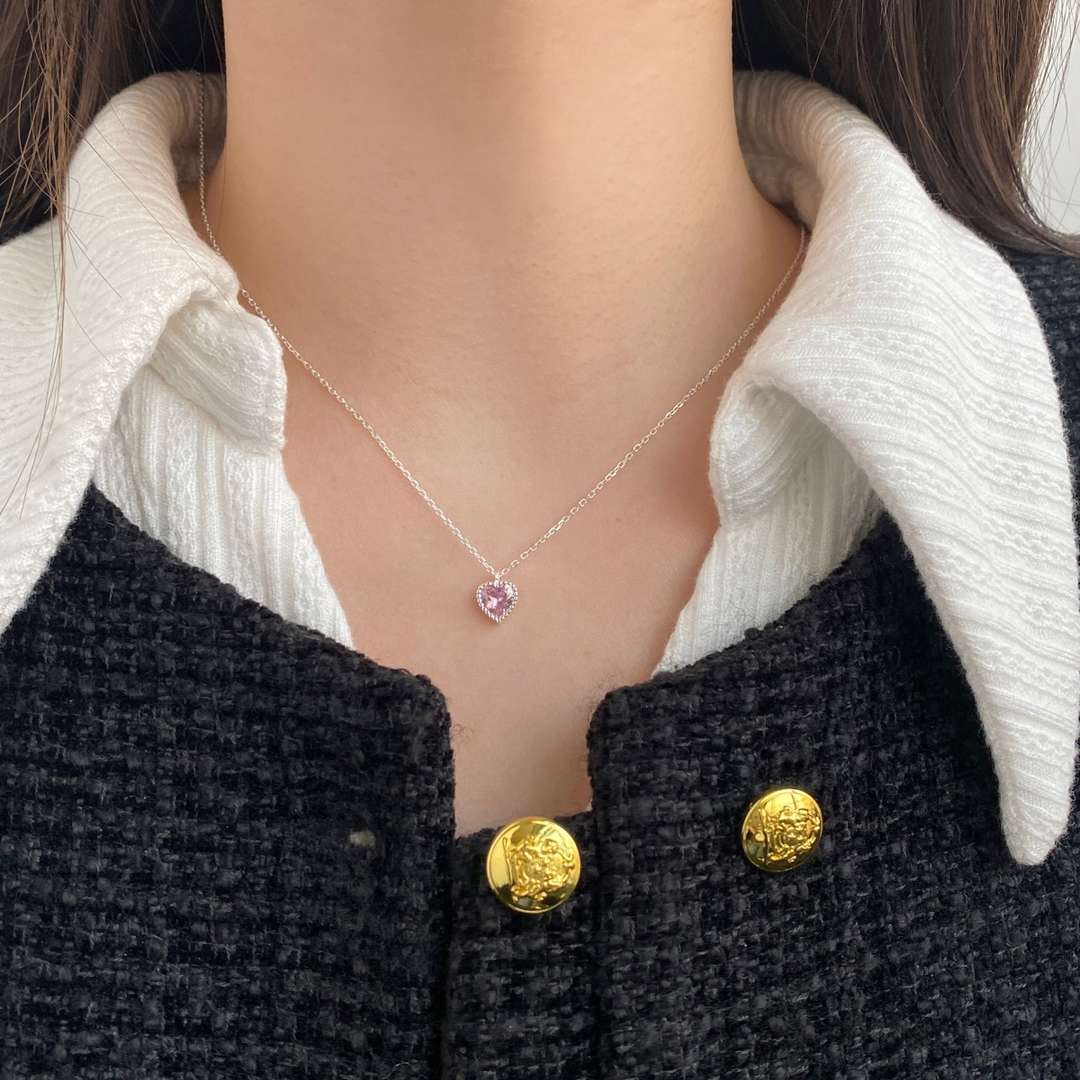 [Polaidi Jewelry]Ornate Heart Shape Necklace