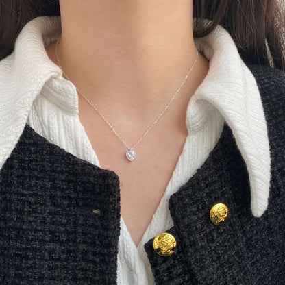 [Polaidi Jewelry]Ornate Heart Shape Necklace