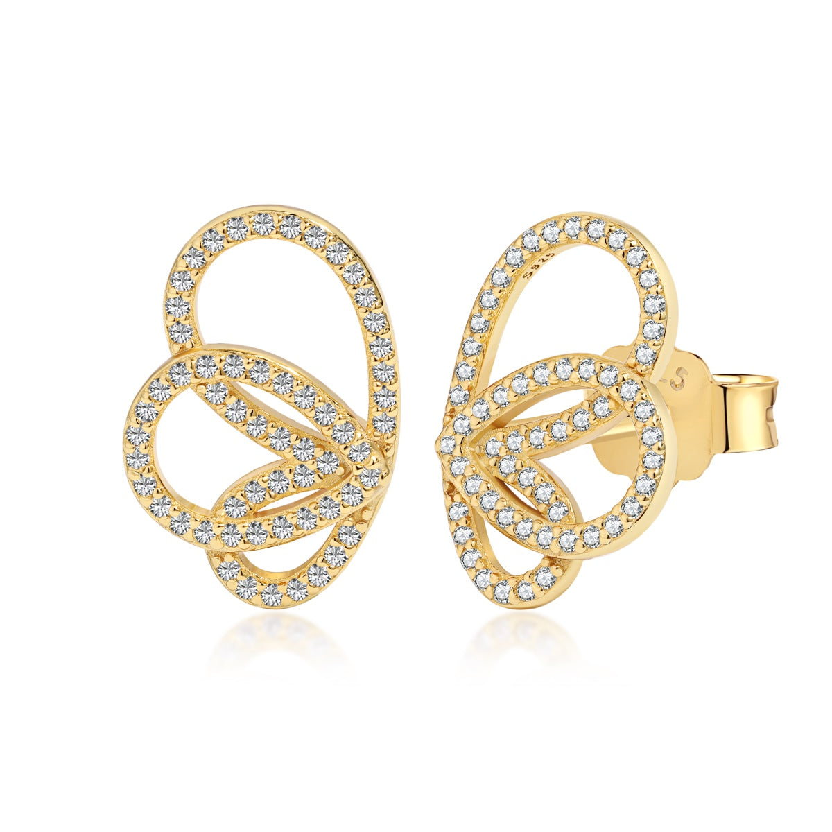 [Polaidi Jewelry]Exquisite Butterfly Shape Earrings