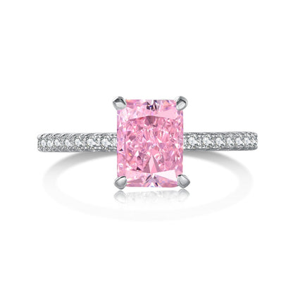 [Polaidi Jewelry]2.0 Carat Dazzling Sparkling Radiant Cut Party Ring