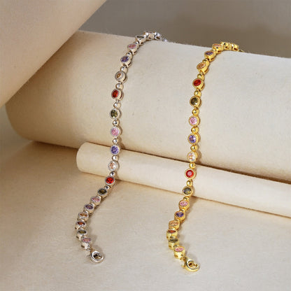 [Polaidi Jewelry]Sparkling Exquisite Round Cut Party Bracelet