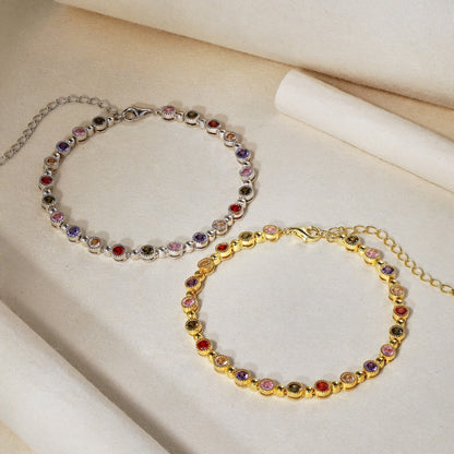 [Polaidi Jewelry]Sparkling Exquisite Round Cut Party Bracelet