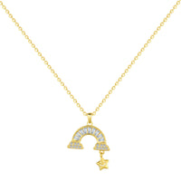 [Perlaura Jewelry ]Unique Rainbow Star Necklace