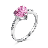 [Perlaura Jewelry ]2.0 Carat Dazzling Lustrous Heart Cut Lover Ring