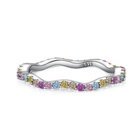 [Perlaura Jewelry ]Dainty Colorful Round Cut Party Ring