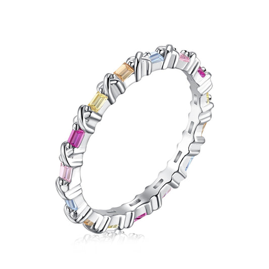 [Polaidi Jewelry]Charming Colorful Round Cut Daily Ring