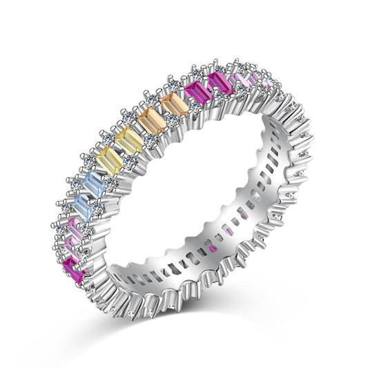 [Polaidi Jewelry]Splashy Ornate Emerald Cut Cocktail Ring