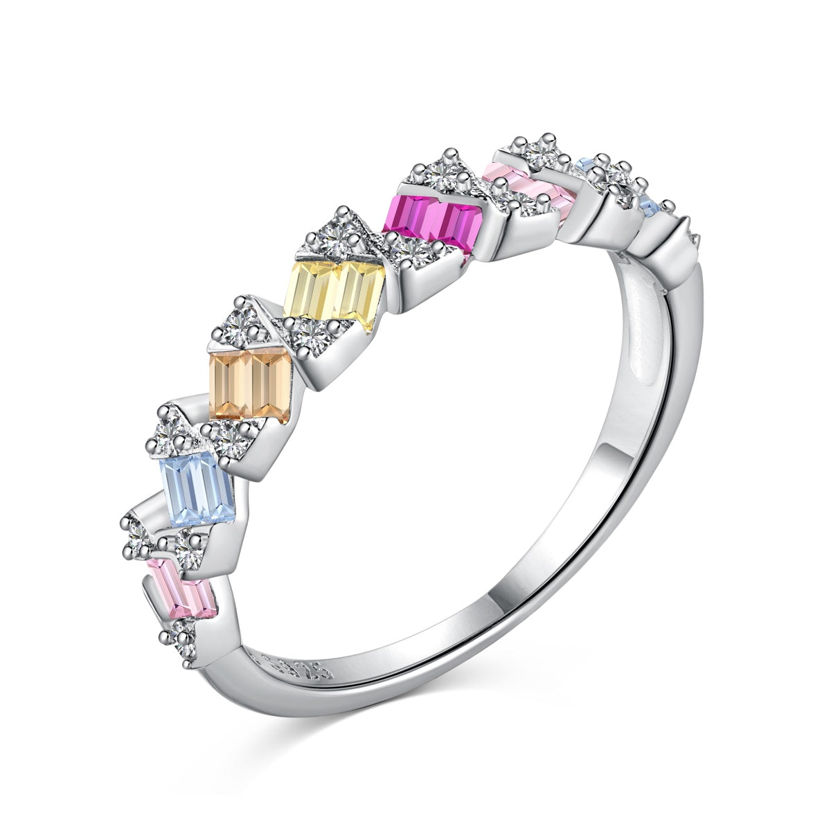 [Polaidi Jewelry]Delicate Vibrant Emerald Cut Daily Ring