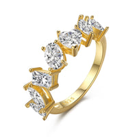 [Perlaura Jewelry ]Delicate Multi Cut Ring