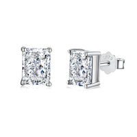[Perlaura Jewelry ]Radiant Luxurious Princess Cut Daily Earrings