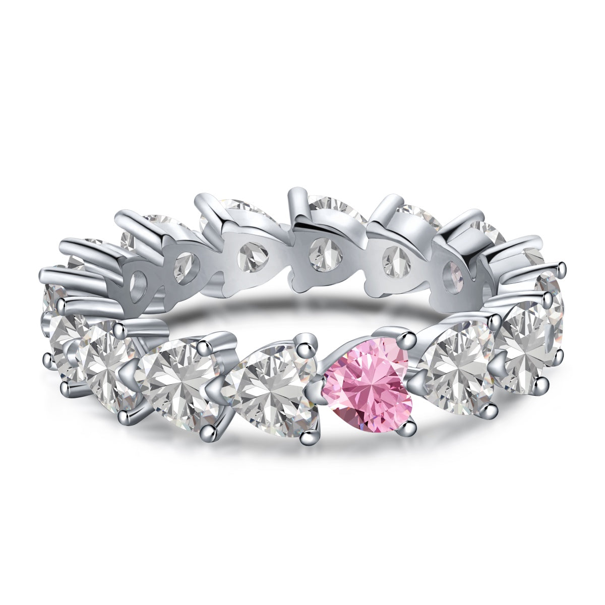 [Polaidi Jewelry]0.25 Carat Radiant Romance Heart Cut Lover Ring