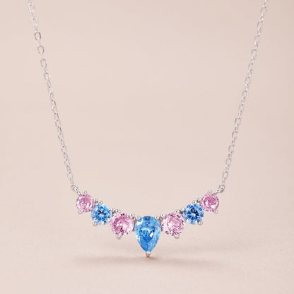 [Polaidi Jewelry]Dainty Colorful Heart Necklace