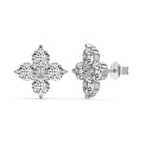 [Perlaura Jewelry ]Four-Leaf Clover Eight-Pointed Star Earrings