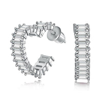 [Perlaura Jewelry ]Radiant Heart Cutout Earrings